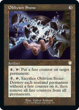 Image for Oblivion Stone (Retro Frame) (153) (BRC) - Magic: The Gathering
