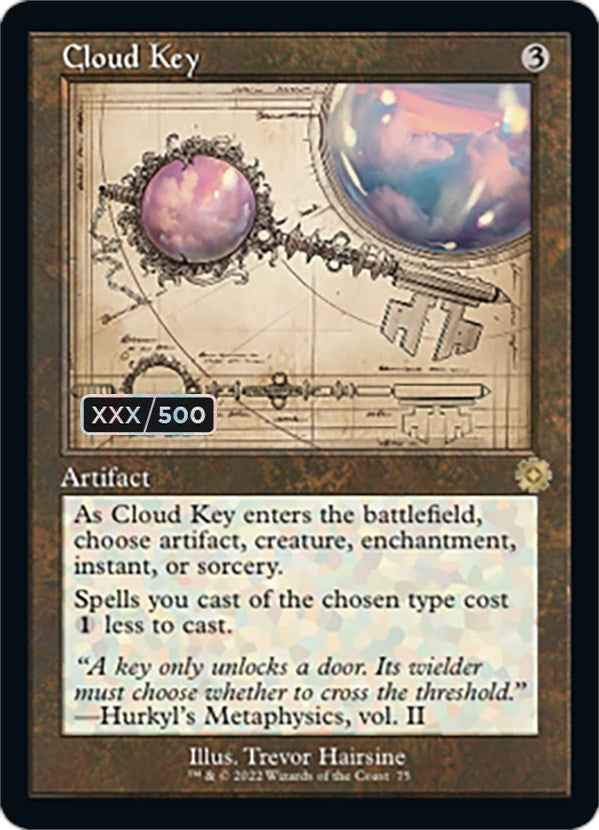 Image for Cloud Key (Schematic) (Serial Numbered) (75) (BRR) - Magic: The Gathering