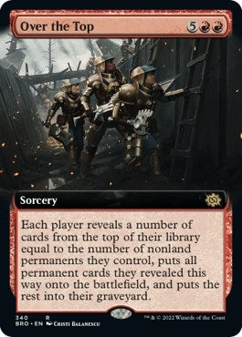Image for Over the Top (Extended Art) (340) (BRO) - Magic: The Gathering