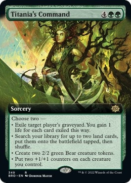 Image for Titania's Command (Extended Art) (349) (BRO) - Magic: The Gathering