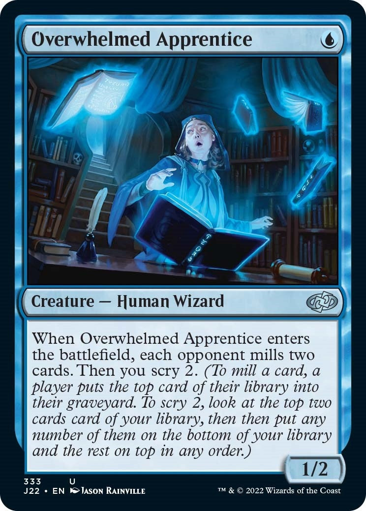Image for Overwhelmed Apprentice (333) (J22) - Magic: The Gathering