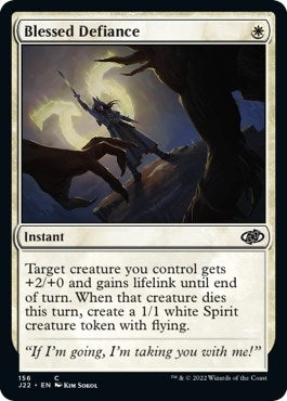 Image for Blessed Defiance (156) (J22) - Magic: The Gathering