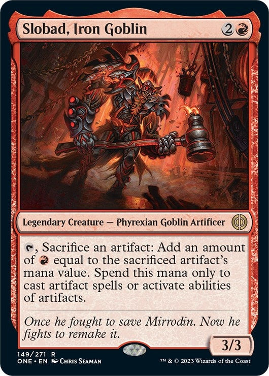Image for Slobad, Iron Goblin (149) (ONE) - Magic: The Gathering