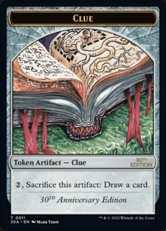 Image for Clue (0011) Token (11) (30A) - Magic: The Gathering