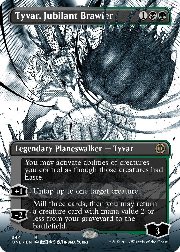 Image for Tyvar, Jubilant Brawler (Borderless) (344) (ONE) - Magic: The Gathering