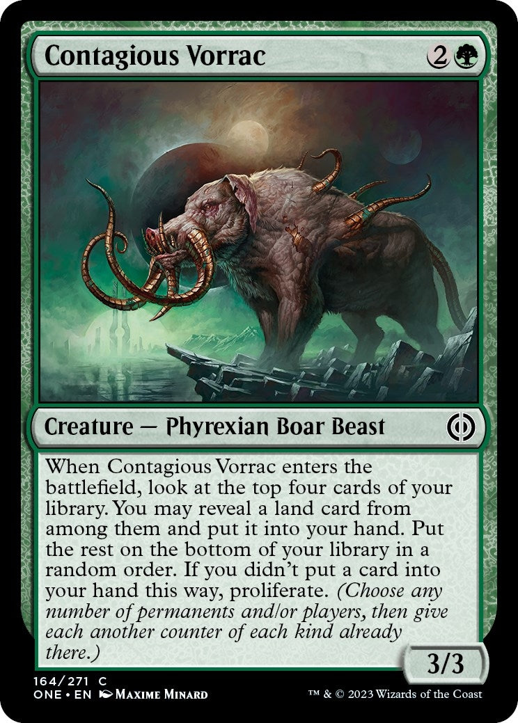 Image for Contagious Vorrac (164) (ONE) - Magic: The Gathering
