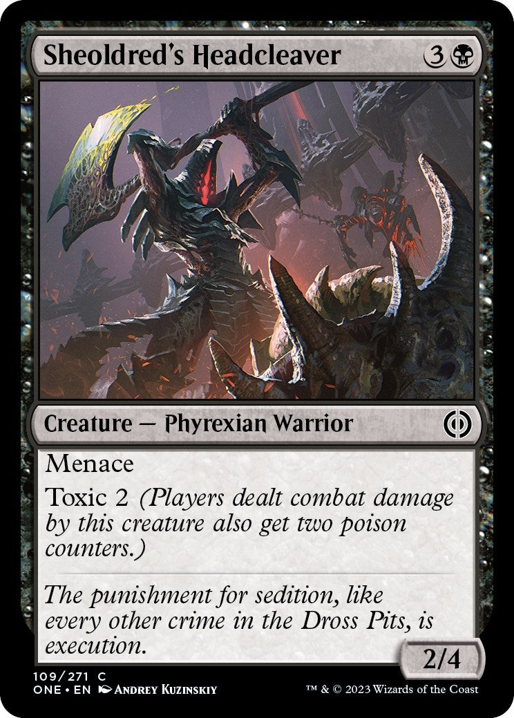 Image for Sheoldred's Headcleaver (109) (ONE) - Magic: The Gathering