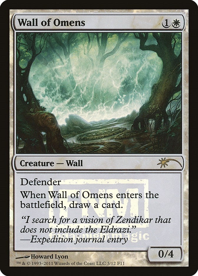 Image for Wall of Omens (3) (FNM) - Magic: The Gathering