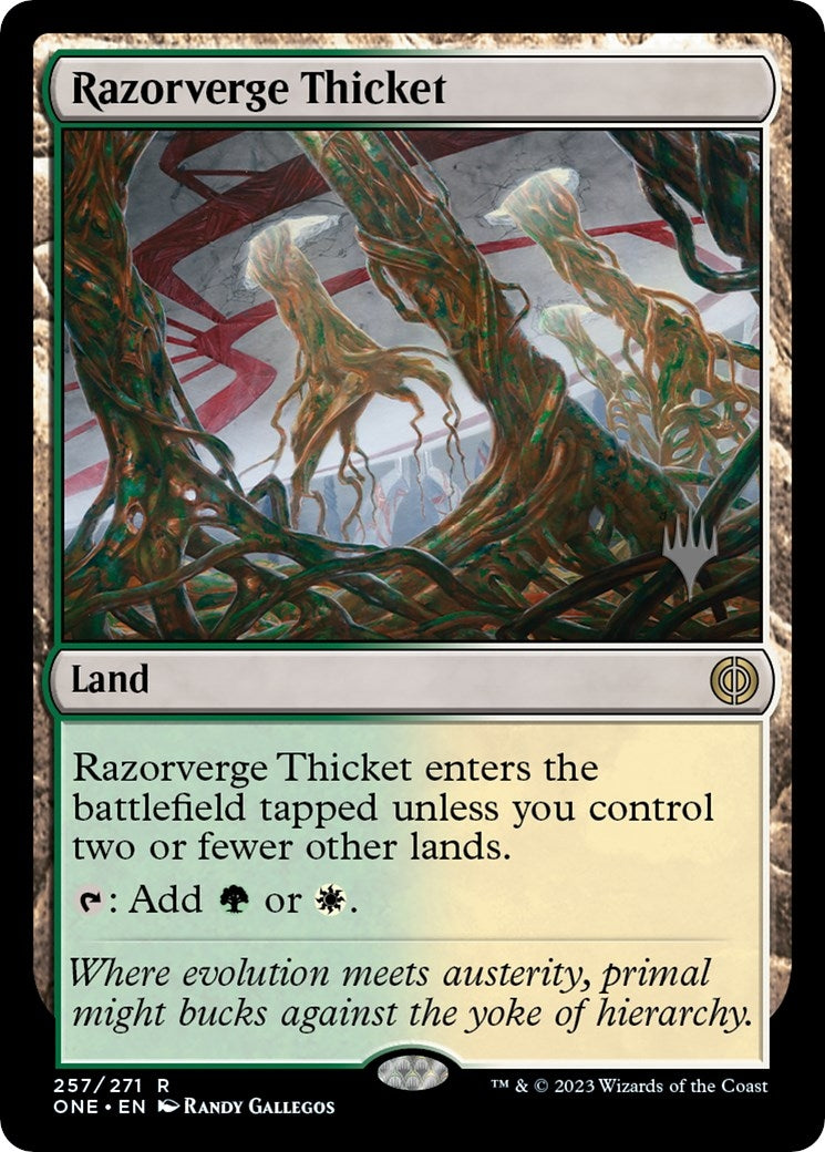 Image for Razorverge Thicket (257) (PPONE) - Magic: The Gathering