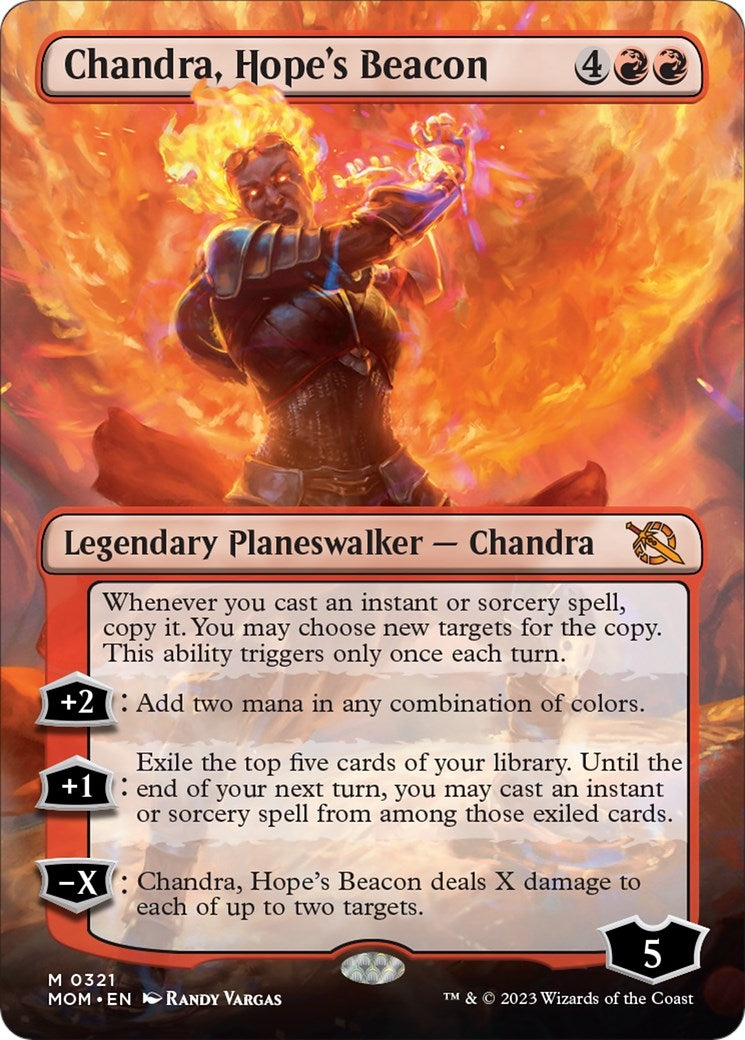 Image for Chandra, Hope's Beacon (Borderless) (321) (MOM) - Magic: The Gathering