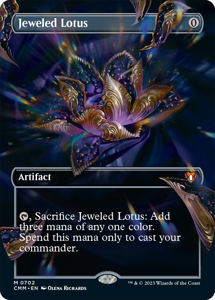 Image for Jeweled Lotus (Borderless) (702) (CMM) - Magic: The Gathering