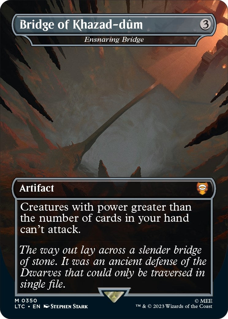 Image for Bridge of Khazad-dum - Ensnaring Bridge (Borderless) (350) (LTC) - Magic: The Gathering