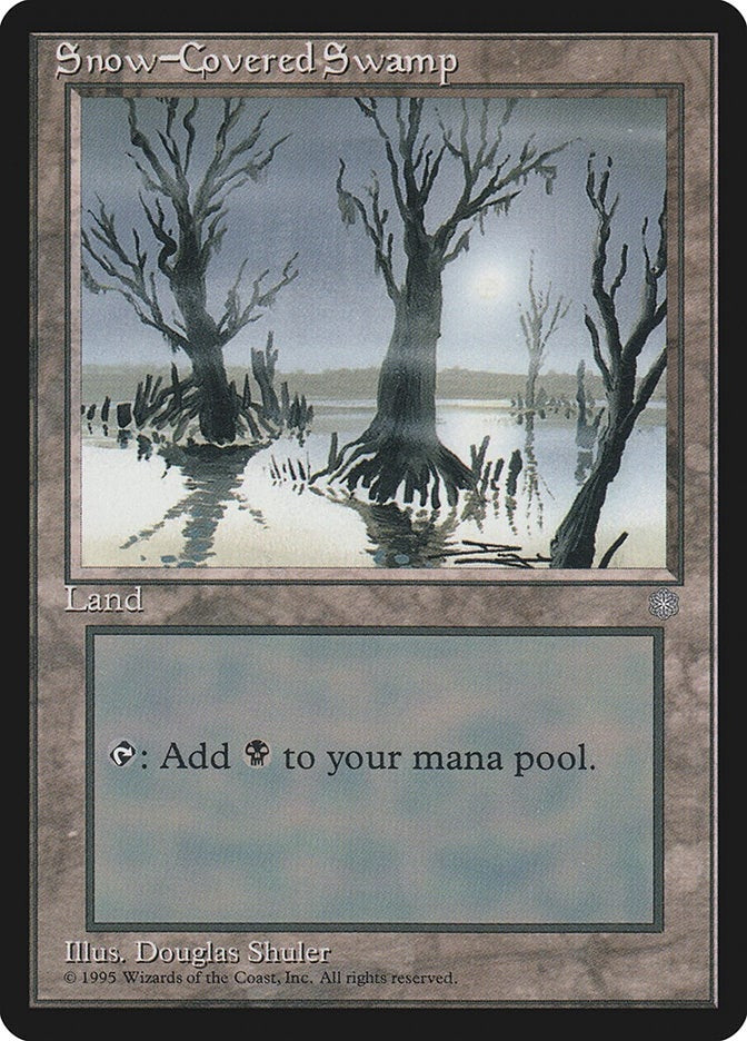 Snow-Covered Swamp (351) (ICE) French