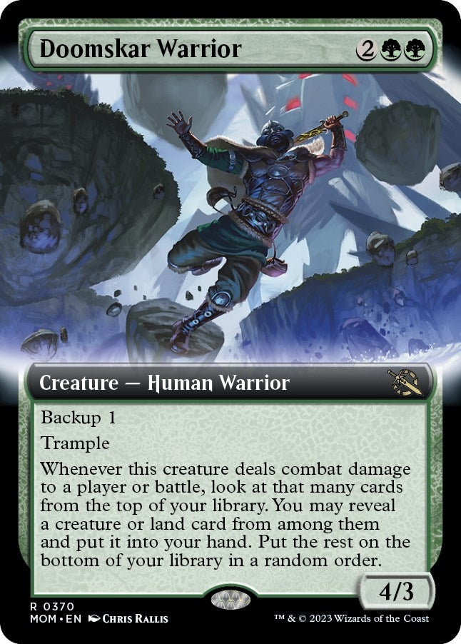 Image for Doomskar Warrior (Extended Art) (370) (MOM) - Magic: The Gathering