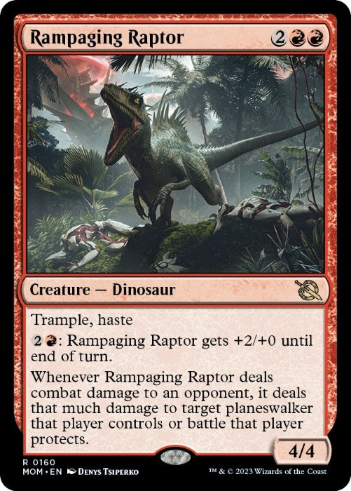 Image for Rampaging Raptor (160) (MOM) - Magic: The Gathering