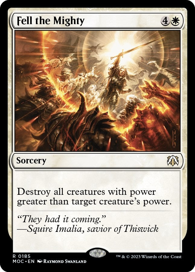 Image for Fell the Mighty (185) (MOC) - Magic: The Gathering