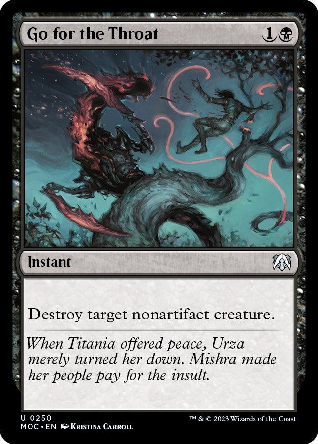 Image for Go for the Throat (250) (MOC) - Magic: The Gathering