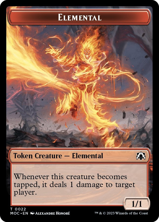 Image for Elemental // Elemental Double-sided Token (22 // 9) (MOC) - Magic: The Gathering