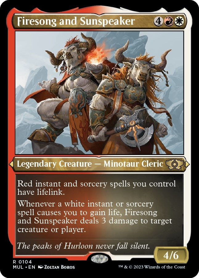 Image for Firesong and Sunspeaker (Foil Etched) (104) (MUL) - Magic: The Gathering