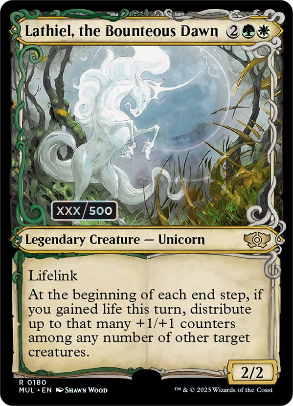 Image for Lathiel, the Bounteous Dawn (Serial Numbered) (180) (MUL) - Magic: The Gathering