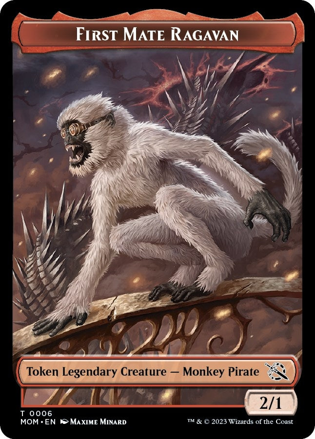 Image for First Mate Ragavan // Thopter Double-Sided Token (6 // 19) (MOM) - Magic: The Gathering