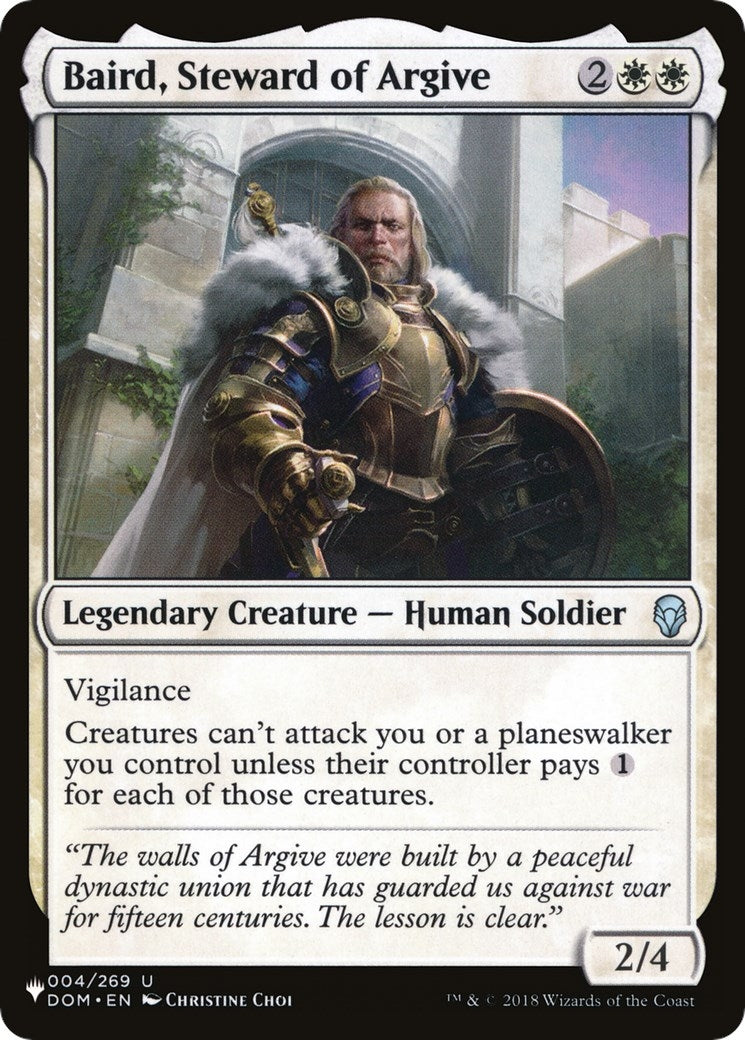 Baird, Steward of Argive (004/269) (LIST)