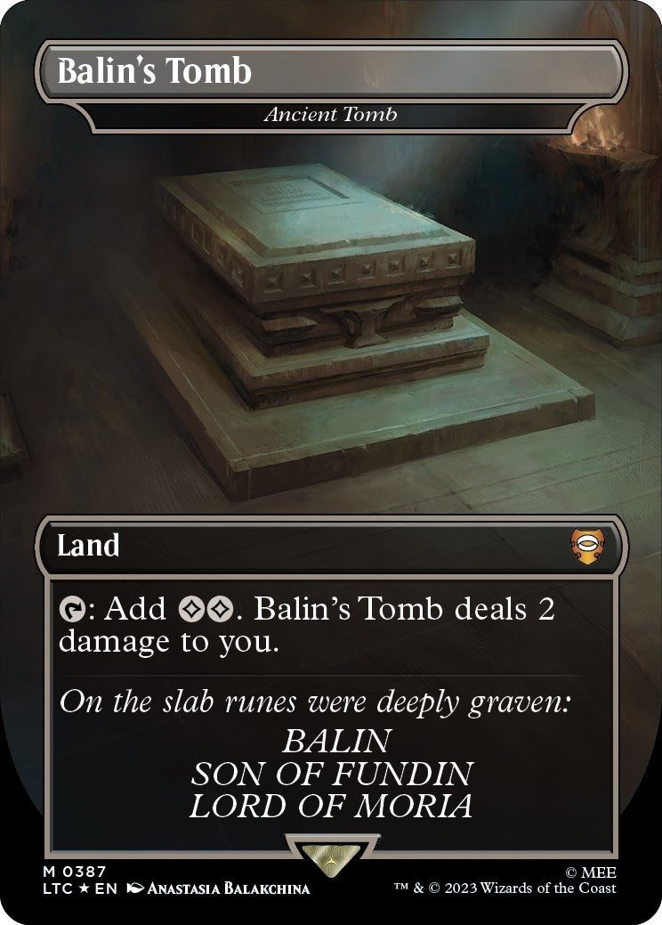 Image for Balin's Tomb - Ancient Tomb (Borderless) (Surge Foil) (387) (LTC) - Magic: The Gathering
