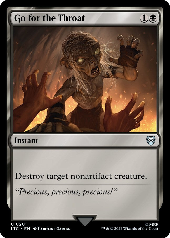 Image for Go for the Throat (201) (LTC) - Magic: The Gathering