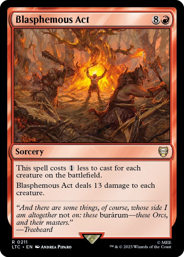 Image for Blasphemous Act (211) (LTC) - Magic: The Gathering
