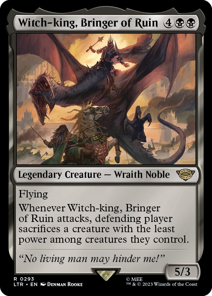 Image for Witch-king, Bringer of Ruin (293) (LTR) - Magic: The Gathering