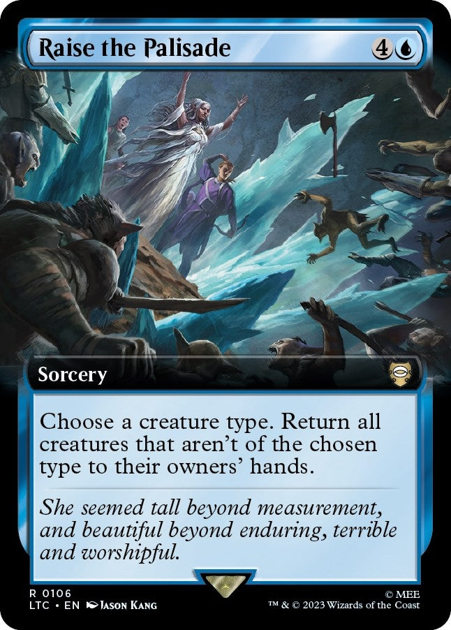Image for Raise the Palisade (Extended Art) (106) (LTC) - Magic: The Gathering