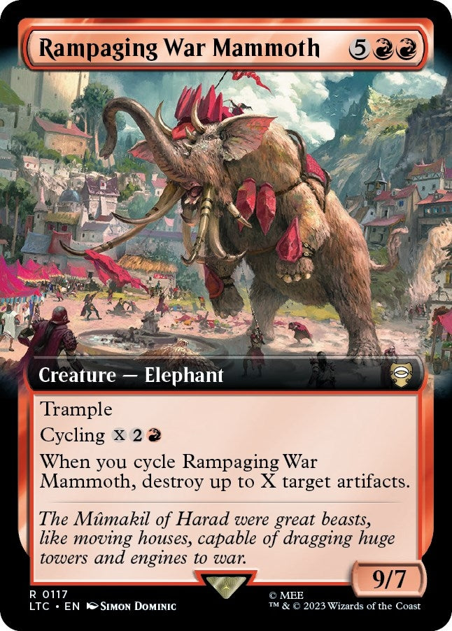 Image for Rampaging War Mammoth (Extended Art) (117) (LTC) - Magic: The Gathering