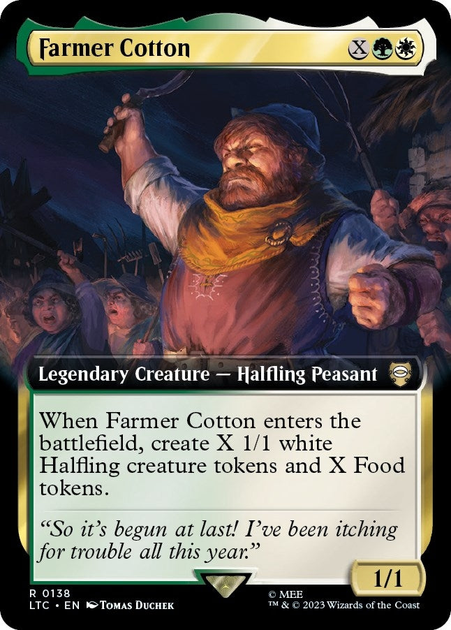 Image for Farmer Cotton (Extended Art) (138) (LTC) - Magic: The Gathering