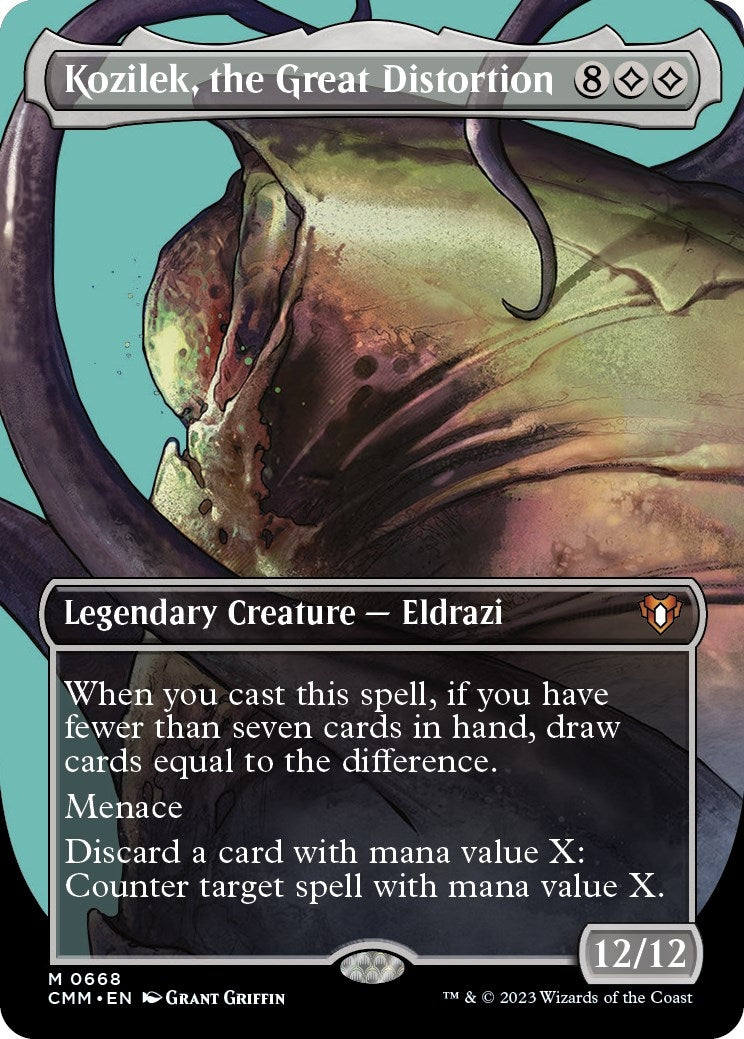 Image for Kozilek, the Great Distortion (Borderless) (668) (CMM) - Magic: The Gathering