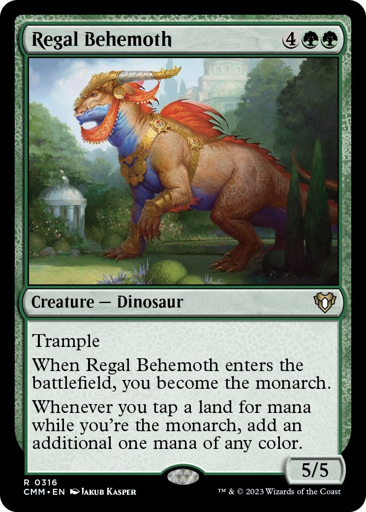 Image for Regal Behemoth (316) (CMM) - Magic: The Gathering