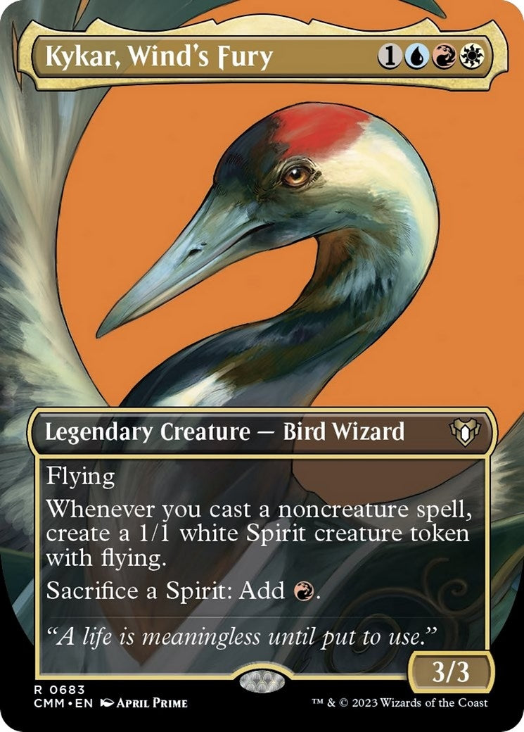 Image for Kykar, Wind's Fury (Borderless) (683) (CMM) - Magic: The Gathering