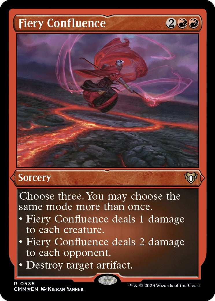 Image for Fiery Confluence (Foil Etched) (536) (CMM) - Magic: The Gathering