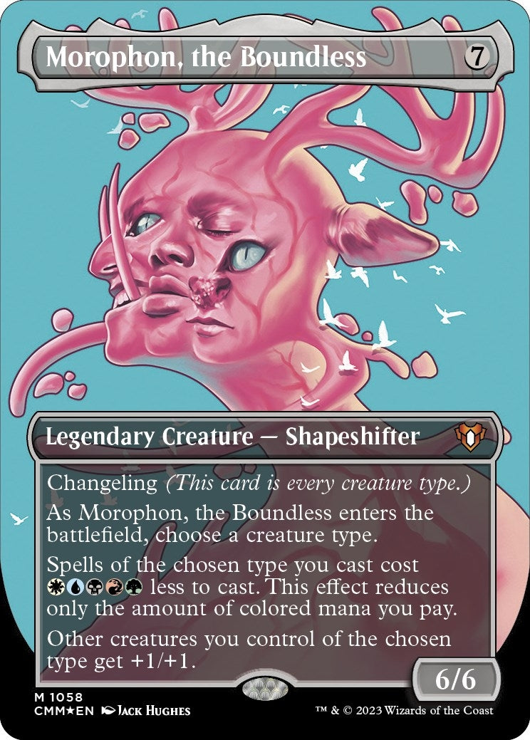 Image for Morophon, the Boundless (Textured Foil) (1058) (CMM) - Magic: The Gathering