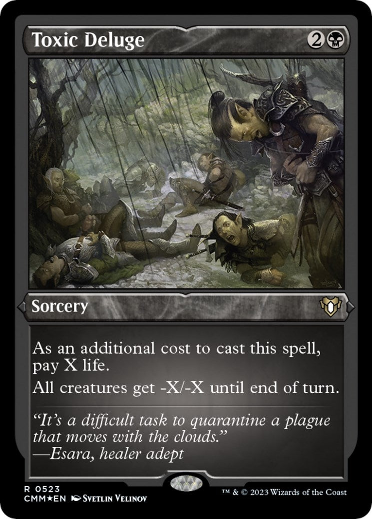Image for Toxic Deluge (Foil Etched) (523) (CMM) - Magic: The Gathering