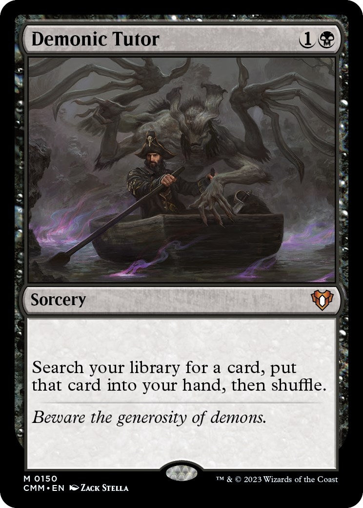 Image for Demonic Tutor (150) (CMM) - Magic: The Gathering