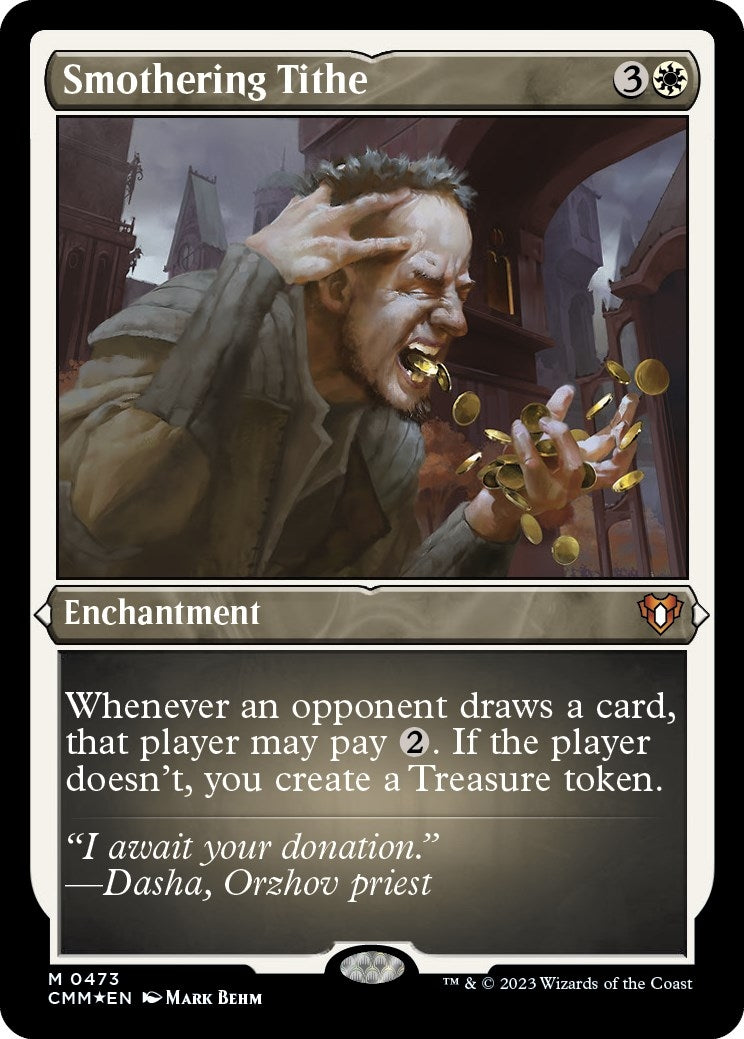 Image for Smothering Tithe (Foil Etched) (473) (CMM) - Magic: The Gathering