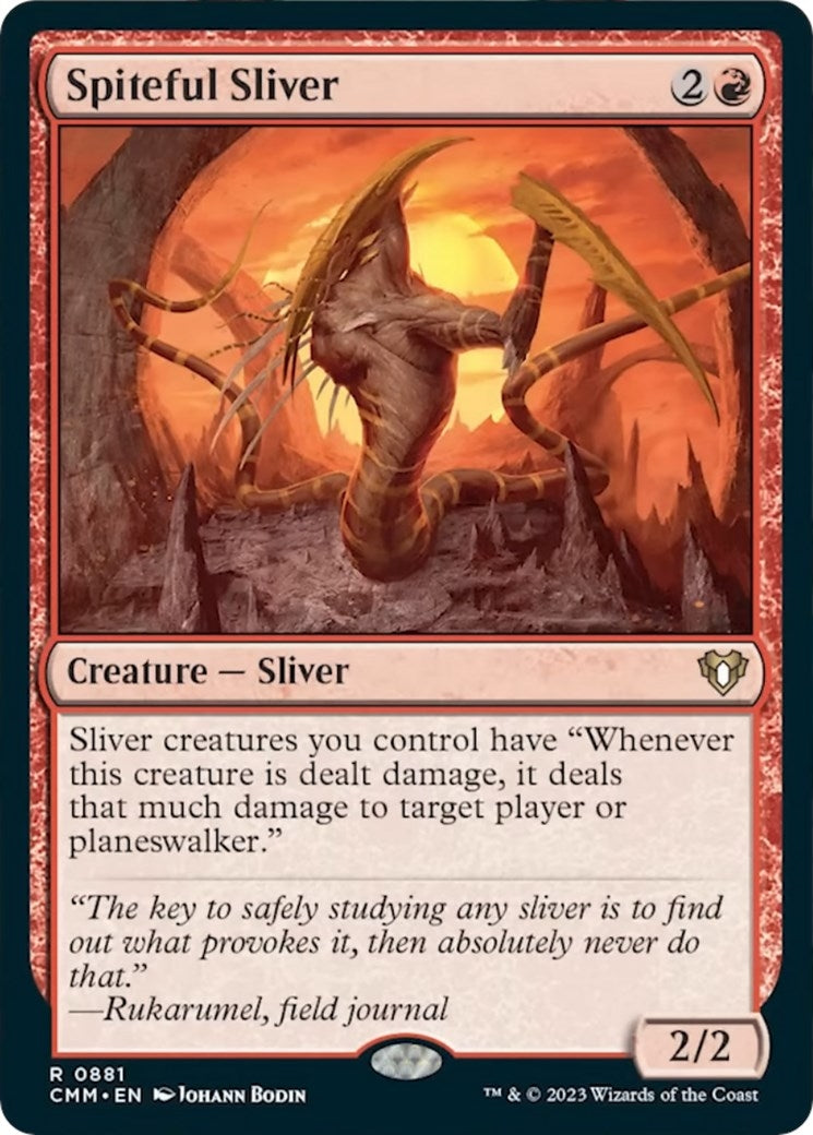 Image for Spiteful Sliver (881) (CMM) - Magic: The Gathering