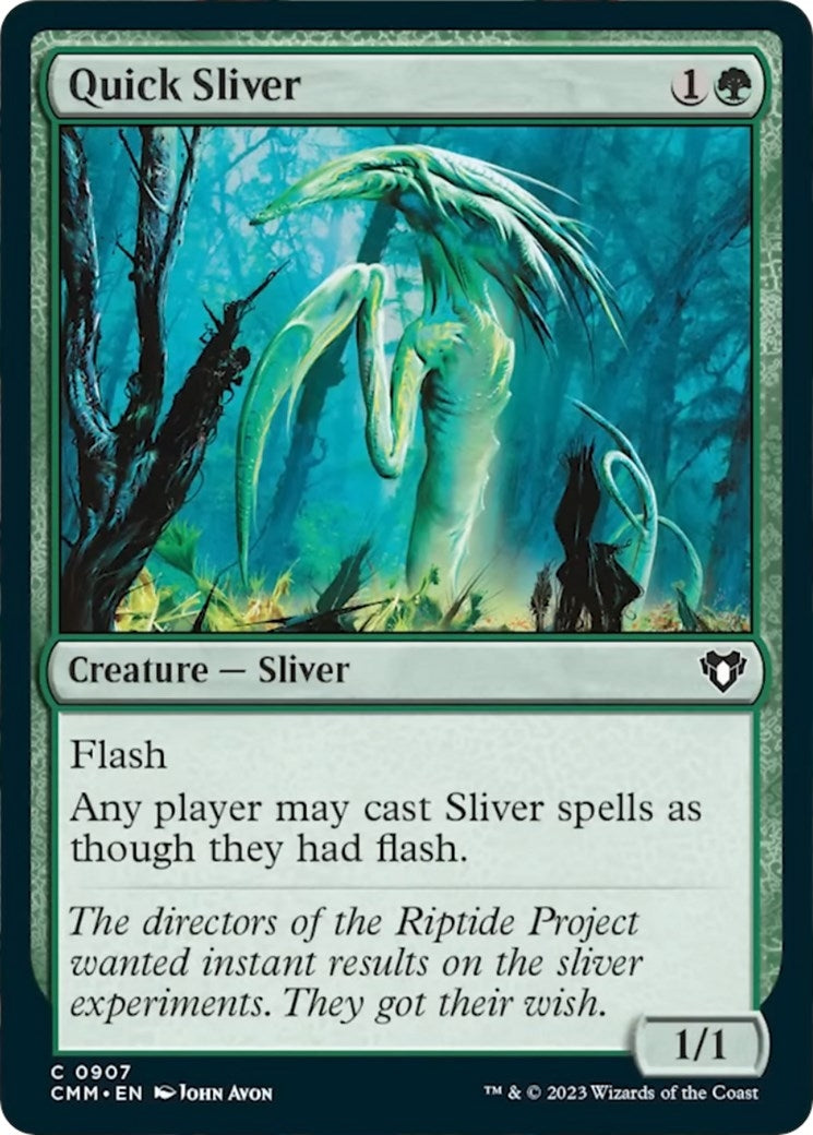 Image for Quick Sliver (907) (CMM) - Magic: The Gathering