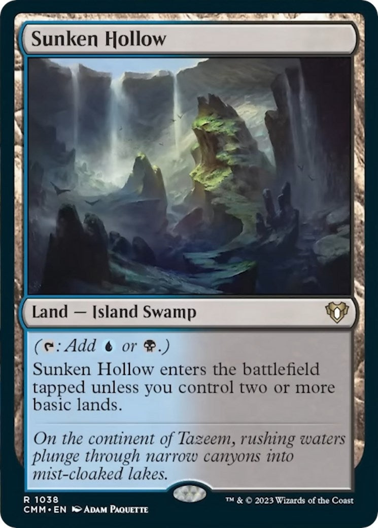 Image for Sunken Hollow (1038) (CMM) - Magic: The Gathering