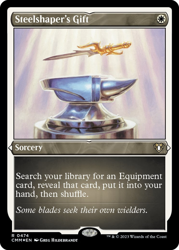 Image for Steelshaper's Gift (Foil Etched) (474) (CMM) - Magic: The Gathering