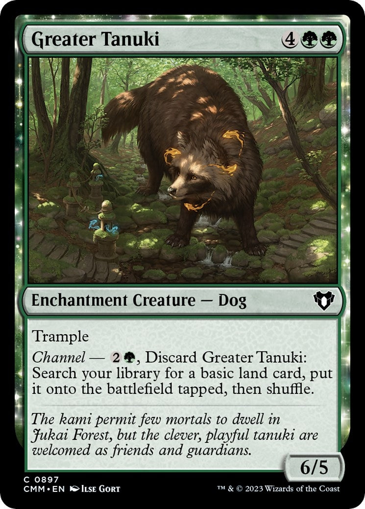 Image for Greater Tanuki (897) (CMM) - Magic: The Gathering