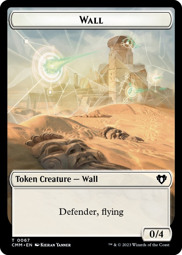 Image for Wall // Kor Ally Double-Sided Token (67 // 64) (CMM) - Magic: The Gathering