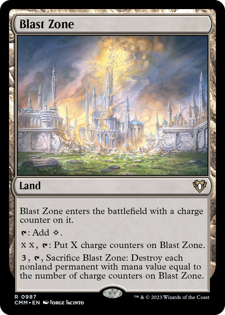 Image for Blast Zone (987) (CMM) - Magic: The Gathering