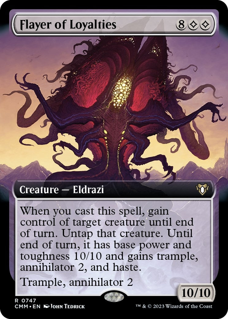 Image for Flayer of Loyalties (Extended Art) (747) (CMM) - Magic: The Gathering