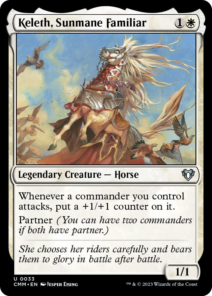 Image for Keleth, Sunmane Familiar (33) (CMM) - Magic: The Gathering